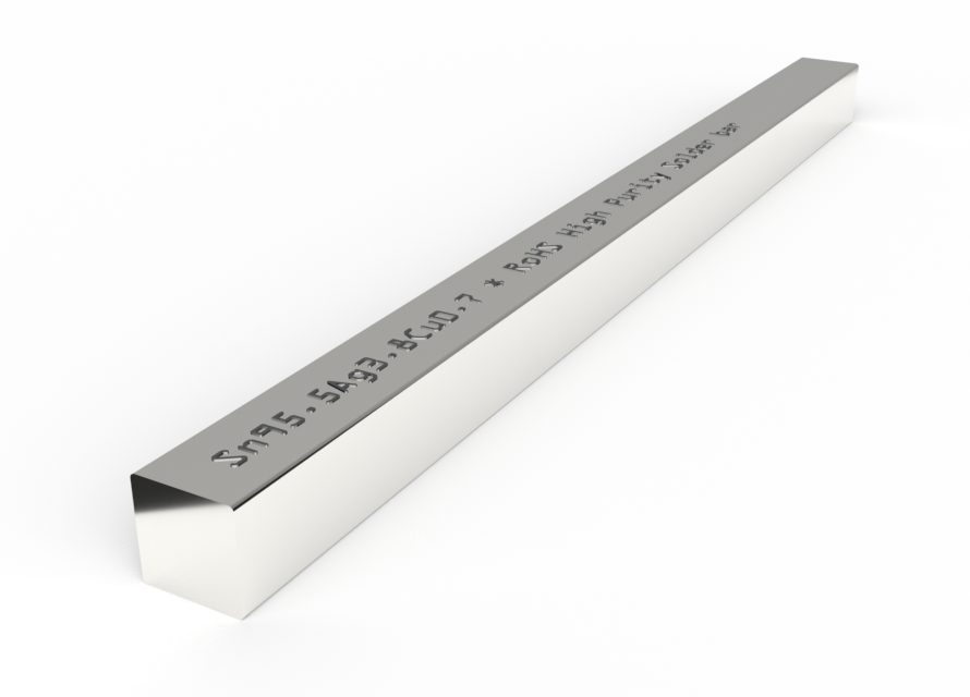 Sn95,5Ag3,8Cu0,7 (SAC387) solder bar