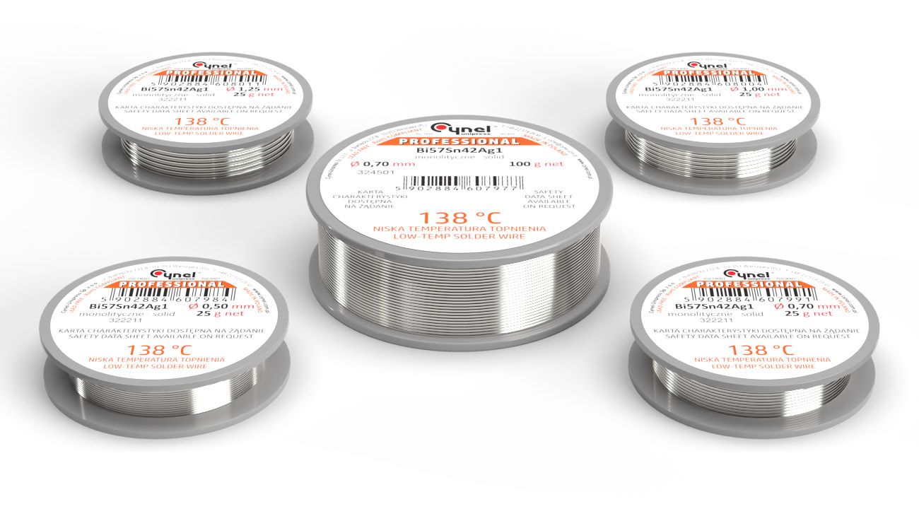 138° Low temperature solder wire